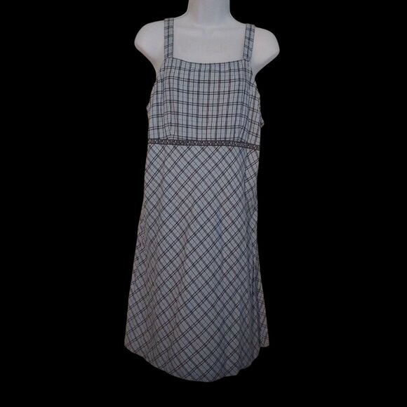 Exhilaration Dresses & Skirts - Vintage Y2K Empire Waist Exhilaration Baby Blue Cotton Sun Dress XL Preppy